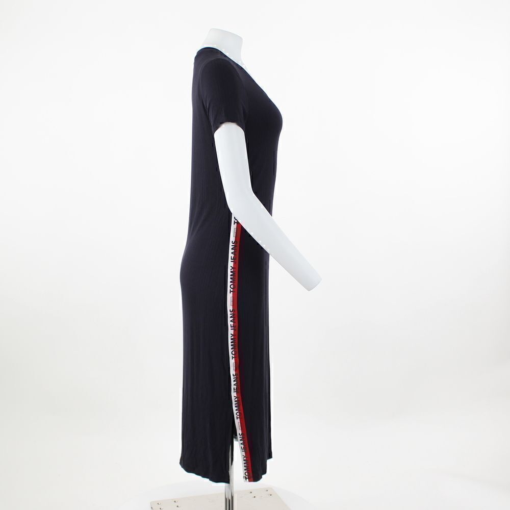 Tommy Jeans Ribbed T-Shirt Dress Sky Captain S - Picture 5 of 5